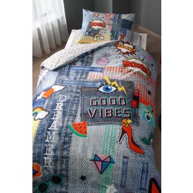 Taç Good Vibes Tek Kişilik Nevresim Takımı