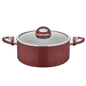 Taç Granit 22 Cm Derin Tencere