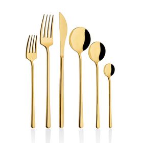 Taç Grasse 36 Parça Gold Çatal Kaşık Bıçak Seti