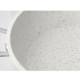 Taç Gravita Döküm Basık 28 cm Beyaz Tencere