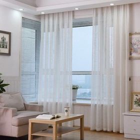 Taç Grek Zemin Ekstraforlu Düz Dikiş Kırık Beyaz 340x190 cm Tül Perde