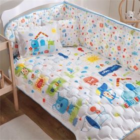 Taç Happy Dogs Mavi Ranforce Bebek Uyku Seti