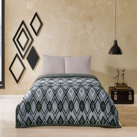 Taç Harlow Gri Winter Çift Kişilik 200x220 cm Battaniye Set