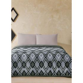Taç Harlow Gri Winter Çift Kişilik 200x220 cm Battaniye Set