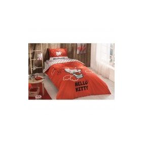 Taç Hello Kitty Bow Lisanslı Tek Kişilik Nevresim Takımı