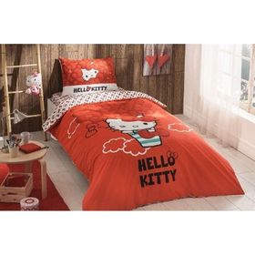 Taç Hello Kitty Bow Lisanslı Tek Kişilik Nevresim Takımı