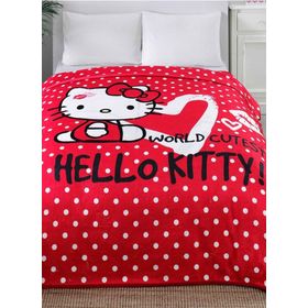 Taç Hello Kitty Çift Kişilik Lisanslı Battaniye
