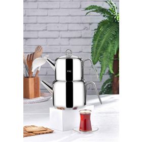 Taç Hera 2.45 lt Platin Maxi Çaydanlık Takımı