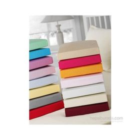 Taç Jersey Fuşya Tek Kişilik Çarşaf Takımı