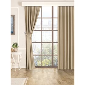 Taç Karartma Blackout Pilesiz Kum Beji 80x270 cm Fon Perde