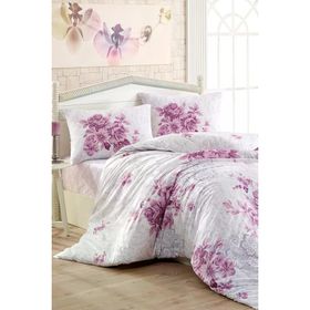 Taç Kristal Henna Light Collection Mürdüm Çift Kişilik Nevresim Takimi