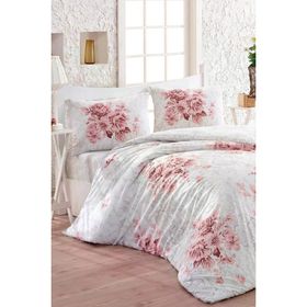 Taç Kristal Henna Light Collection Pudra Çift Kişilik Nevresim Takimi