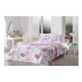 Taç Largo Pembe Çift Kişilik Pike Takımı