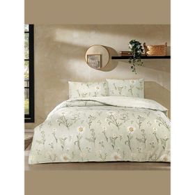 Taç Laurel Ranforce Tek Kişilik Yeşil 160 x 220 cm Nevresim Takımı