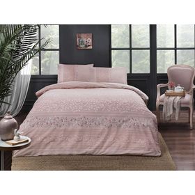 Taç Leona Pembe Çift Kişilik Nevresim Takımı