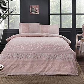 Taç Leona Pembe Çift Kişilik Nevresim Takımı