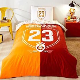 Taç Lisanslı 100. Yıl Galatasaray Şampiyonluk Tek Kişilik Nevresim Takımı