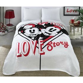 Taç Lisanslı 71120814 Disney Minnie Mickey Battaniye