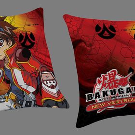 Taç Lisanslı Bakugan New Vestroia Elyaf Kırlent