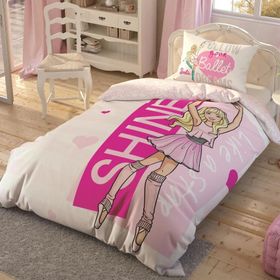 Taç Lisanslı Barbie Ballet Nevresim Takımı