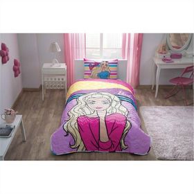 Taç Lisanslı Barbie Dream Yatak Örtüsü