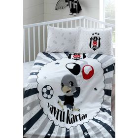 Taç Lisanslı Beşiktaş Balloon Bebek Nevresim Takımı