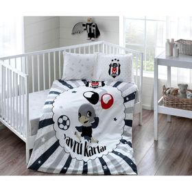 Taç Lisanslı Beşiktaş Balloon Bebek Nevresim Takımı