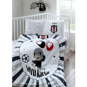 Taç Lisanslı Beşiktaş Balloon Bebek Nevresim Takımı