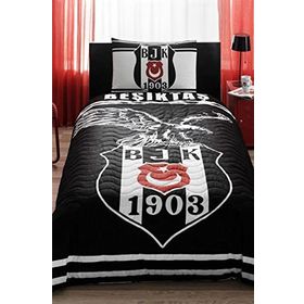 Taç Lisansli Beşiktaş Kapitoneli Tek Kişilik Nevresim Takımı