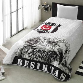 Taç Lisanslı Beşiktaş Şanlı Kartal Tek Kişilik Yatak Örtüsü