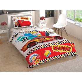 Taç Lisanslı Cars Kachow Tek Kişilik Nevresim Takımı
