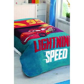 Taç Lisansli Cars Lightning Tek Kişilik Battaniye