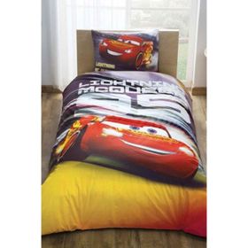 Taç Lisanslı Disney Cars Lightning Tek Kişilik Nevresim Takımı