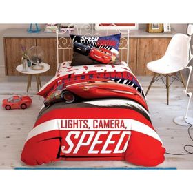 Taç Lisanslı Disney Cars Spectator Tek Kişilik Nevresim Takımı
