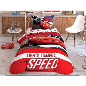 Taç Lisanslı Disney Cars Spectator Tek Kişilik Nevresim Takımı