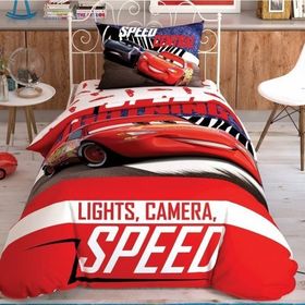 Taç Lisanslı Disney Cars Spectator Tek Kişilik Nevresim Takımı