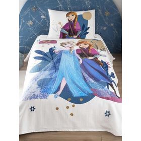 Taç Lisanslı Disney Frozen Forest Tek Kişilik Pike Takımı