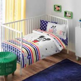 Taç Lisanslı Disney Mickey Sketch Bebek Nevresim Takımı