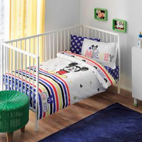 Taç Lisanslı Disney Mickey Sketch Bebek Nevresim Takımı