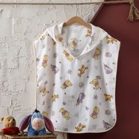 Taç Lisanslı Disney Winnie Baby Pamuk Müslin Panço