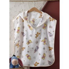 Taç Lisanslı Disney Winnie Baby Pamuk Müslin Panço