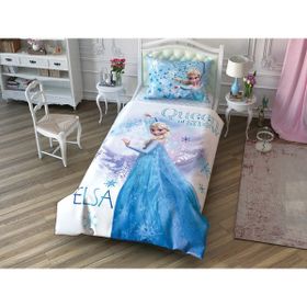 Taç Lisanslı Frozen Çek Canlandır Çok Renkli Tek Kişilik Nevresim Takımı
