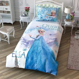 Taç Lisanslı Frozen Çek Canlandır Çok Renkli Tek Kişilik Nevresim Takımı