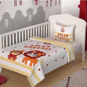 Taç Lisanslı Galatasaray Aslan Parçası Baby Bebek Pike Takımı