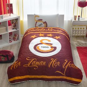Taç Lisanslı Galatasaray Logo Yatak Örtüsü Seti