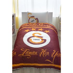 Taç Lisanslı Galatasaray Logo Yatak Örtüsü Seti