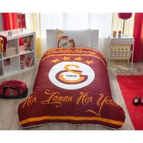 Taç Lisanslı Galatasaray Logo Yatak Örtüsü Seti
