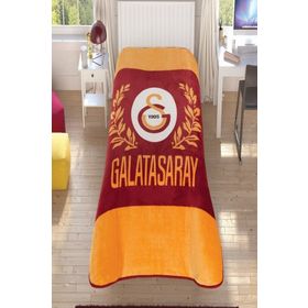 Taç Lisanslı GS Galatasaray Sarı Kırmızı Tek Kişilik Battaniye
