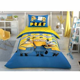 Taç Lisanslı Minions Perfect Tek Kişilik Nevresim Takımı
