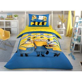 Taç Lisanslı Minions Perfect Tek Kişilik Nevresim Takımı